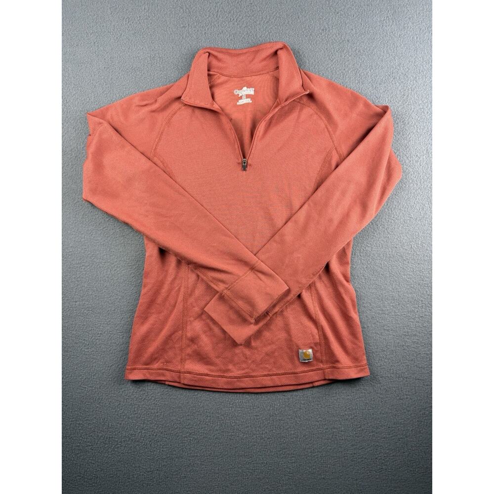 Carhartt Women's 1/4 Zip Pullover - Rust